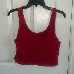 Never worn red crop top! Great material